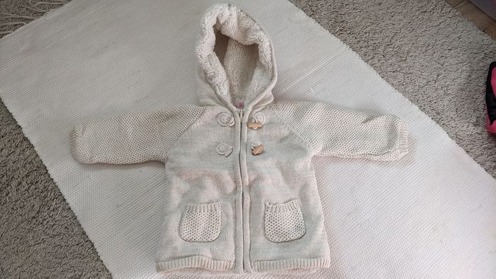 Gilet fourré beige 12 mois Gémo