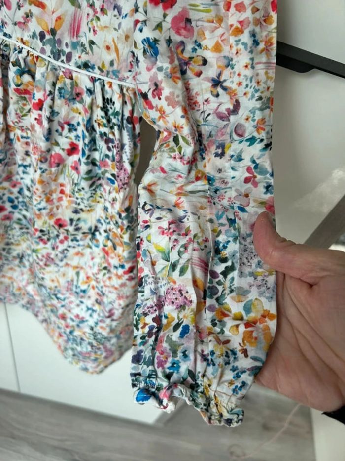 Robe de créatrice en Liberty – Taille 5 ans - photo numéro 3
