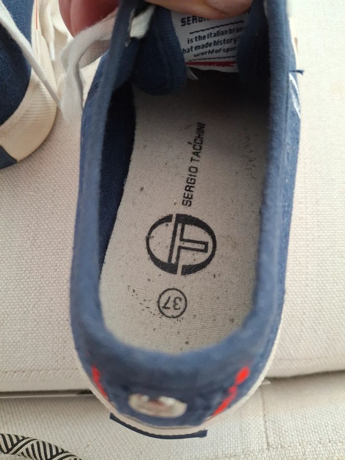 Tennis marine T 37 « Sergio Tacchini » porte une fois MIXTE - photo numéro 4