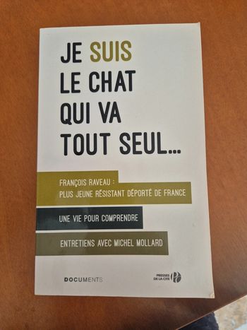 Livre je suis le chat qui va seul