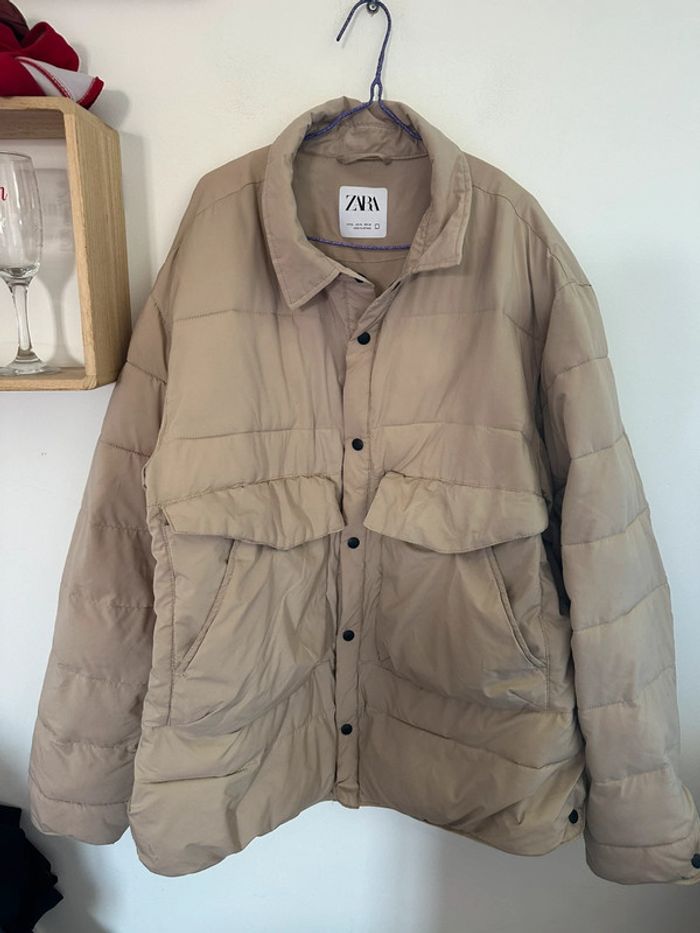 Doudoune Zara homme beige xl