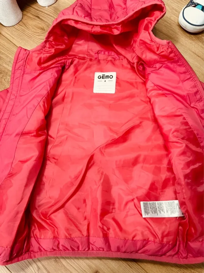 Taille 4 ans doudoune fine fille Gemo rose fuchsia 🩷 - photo numéro 6