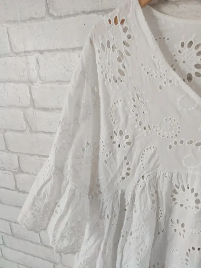 Grande blouse tunique blanche - Mino du sud taille unique - photo numéro 2