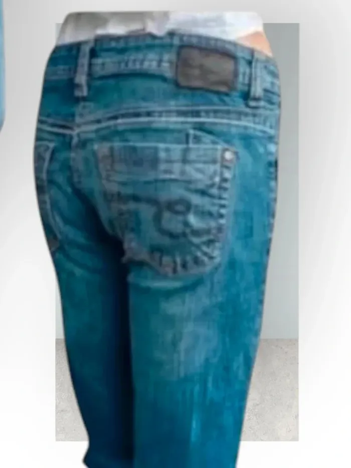 Jean TimeZone,coupe droite ,taille basse ,texture extensible - photo numéro 4