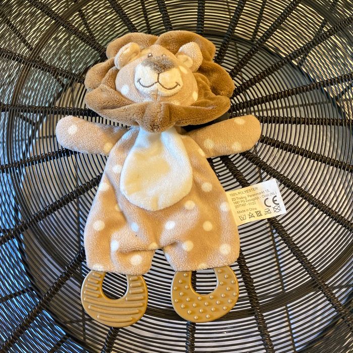 Doudou de secours lion plat