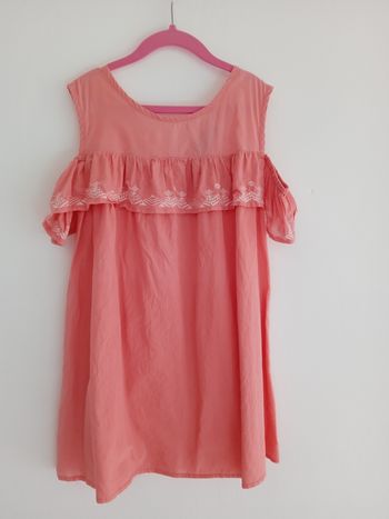Robe d'été corail 8 ans