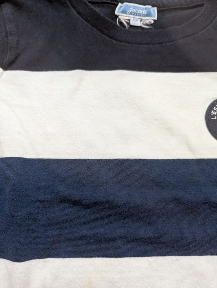 Tee-shirt manches longues marinière Jacadi 6 ans - photo numéro 6