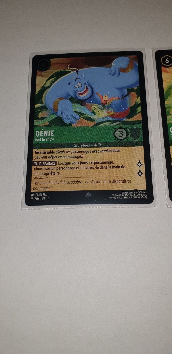 Carte lorcana genue foil et non foil chapitre 1 - photo numéro 2