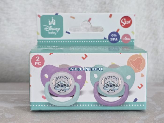 Sucettes / Tétines avec étui / Pacifiers bébé Disney Baby Stitch sans BPA FREE