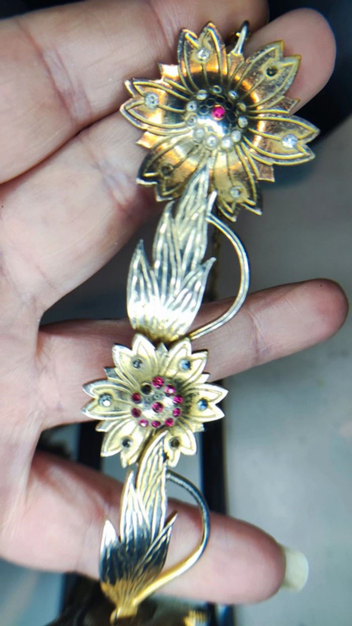 Collier métal fleurs - photo numéro 7