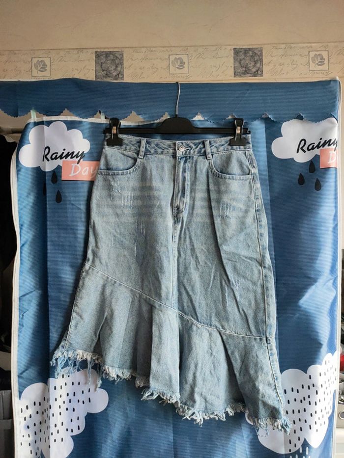 Jupe en jean mi-longue