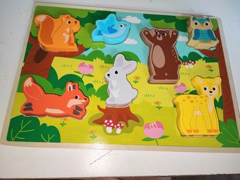 Puzzle en bois animaux de la forêt