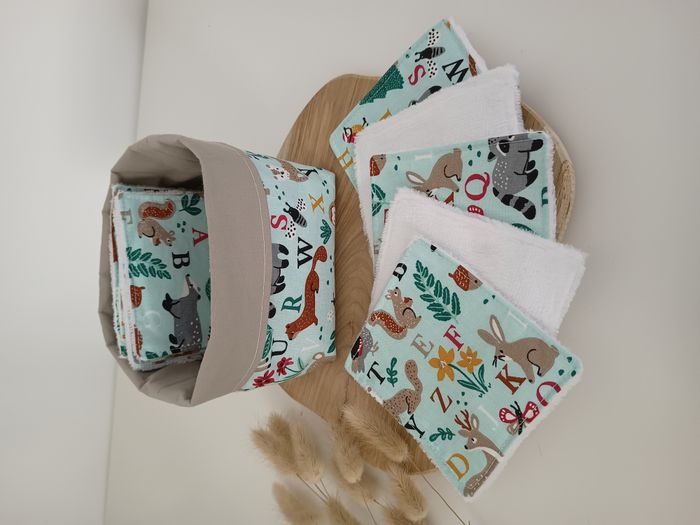 Panier de 10 lingettes lavables