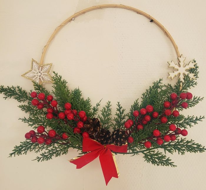 Couronne de Noël  lumineuse - photo numéro 2