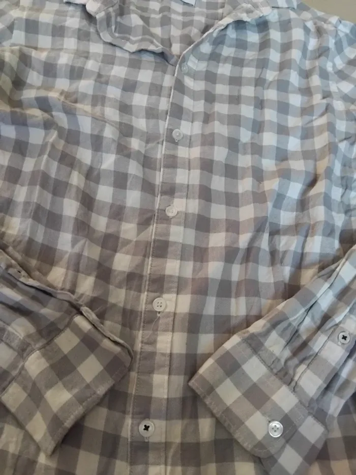 Chemise à carreaux mixte - photo numéro 3