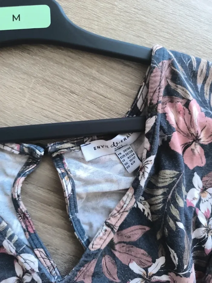 Combi-pantalon grossesse fleurie envie de fraise 38-40 - photo numéro 6