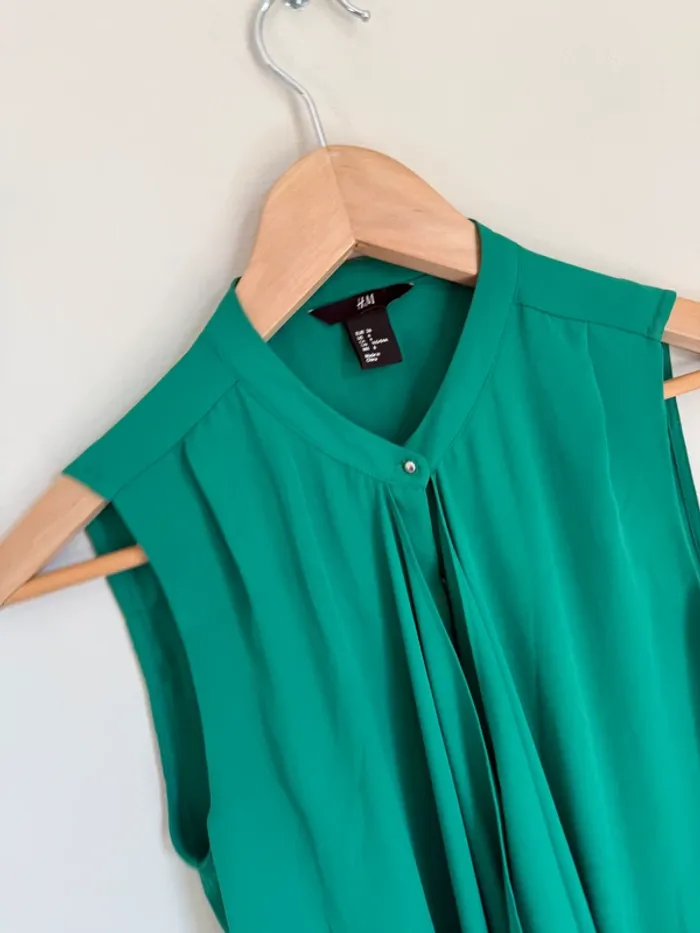 Chemisier vert H&M - photo numéro 4