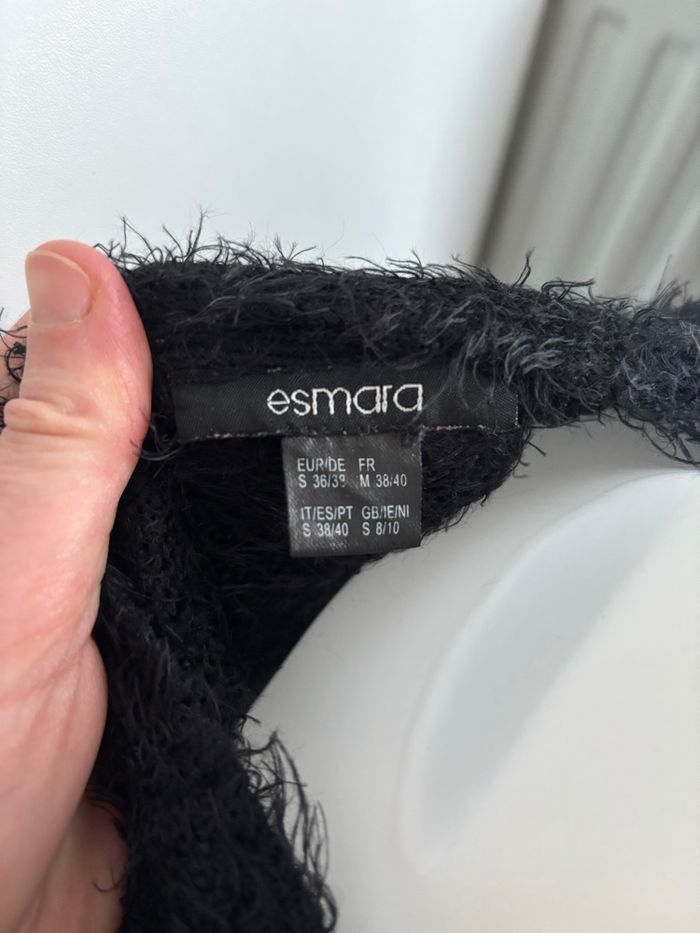 Gilet noir effet pilou tout doux esmera 38/40 - photo numéro 5
