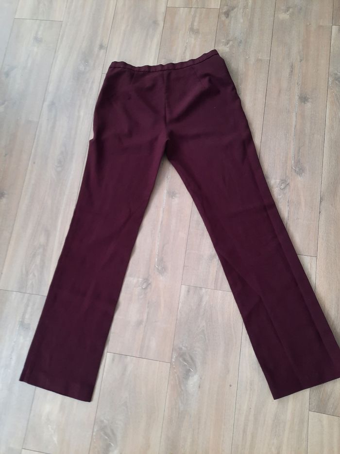 Pantalon bordeaux - photo numéro 2