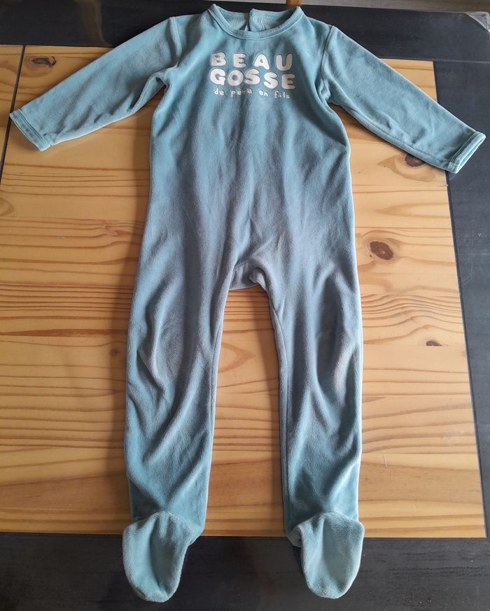 Pyjama velours bébé