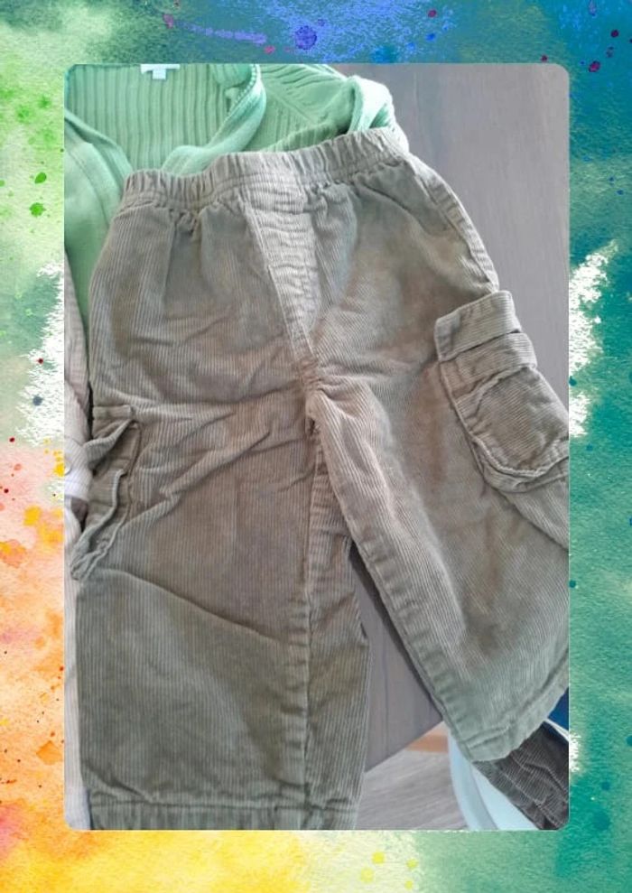 Lot gilet pantalon 18 mois - photo numéro 2
