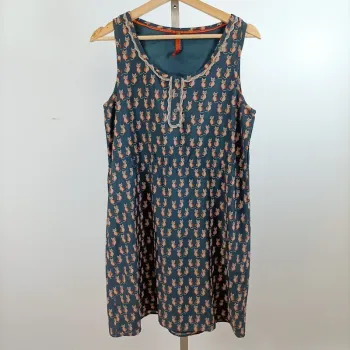 Robe sans manches Sweet & Vintage imprimé chats taille L style rétro fun A1555