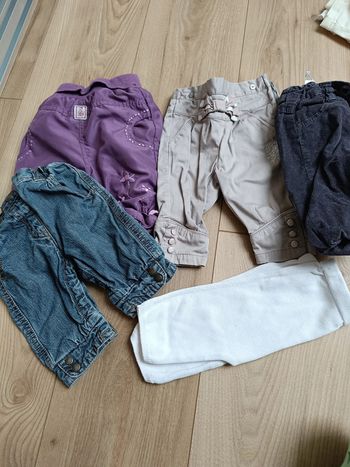 Lot 5 pantalons 3 mois fille