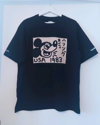 T-shirt noir Mickey x Keith Haring Uniqlo