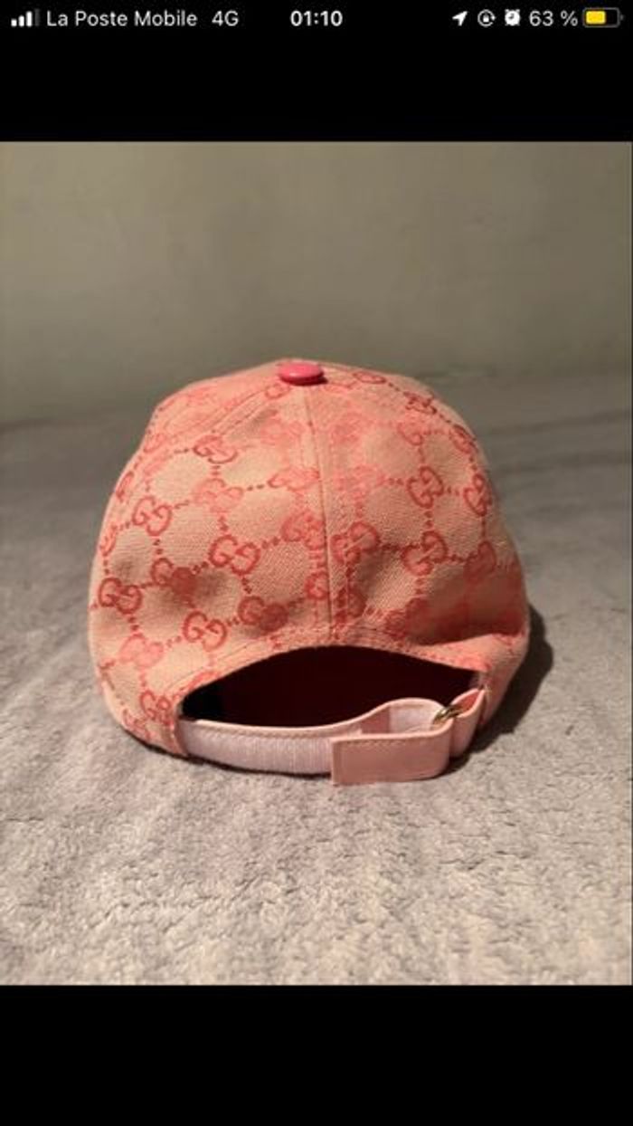 Casquette Gucci rose - photo numéro 3