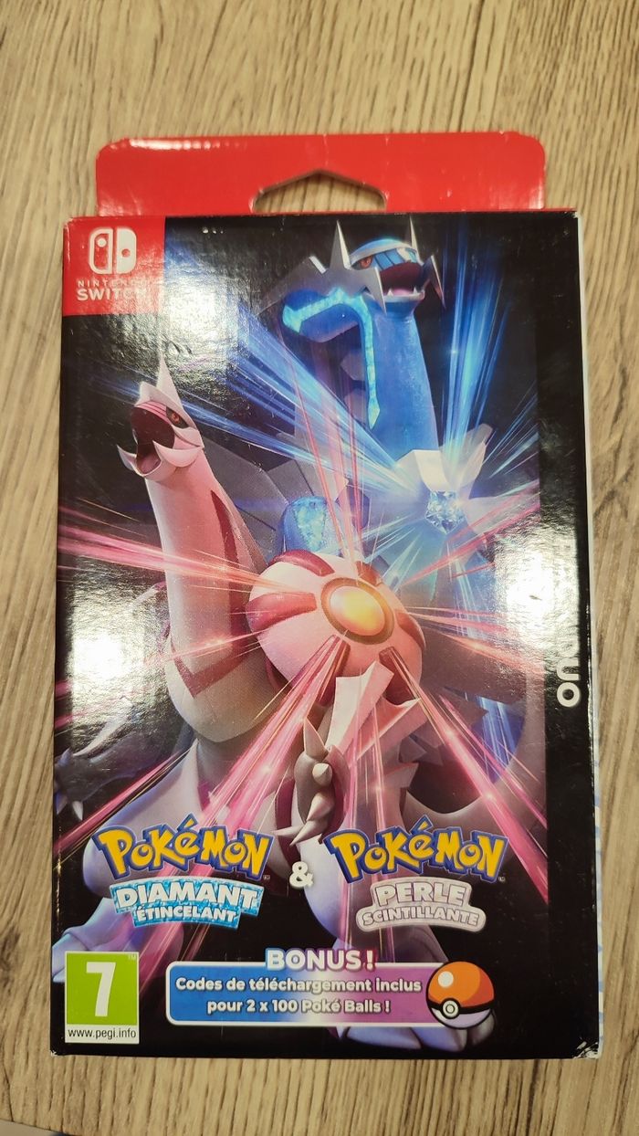 Duo pack pokémon diamant et perle switch neuf
