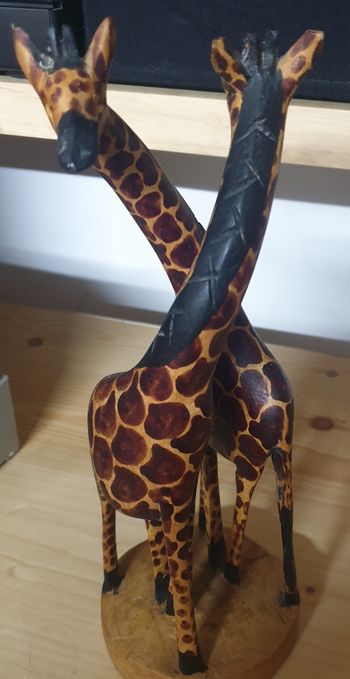 Statuette girafes 29 cm