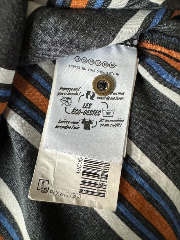 chemise rayée ~ bonobo ~ taille xS - photo numéro 6