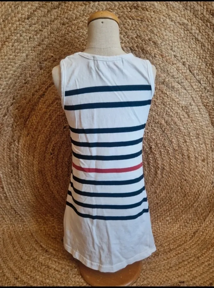 Jolie robe marine à rayure été fille sailing team 6 ans - photo numéro 3