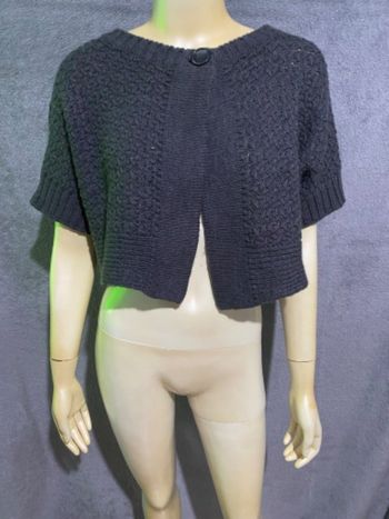 Veste grise courte Zara en laine 70% acrylique 20 % laine 10 % alpaca