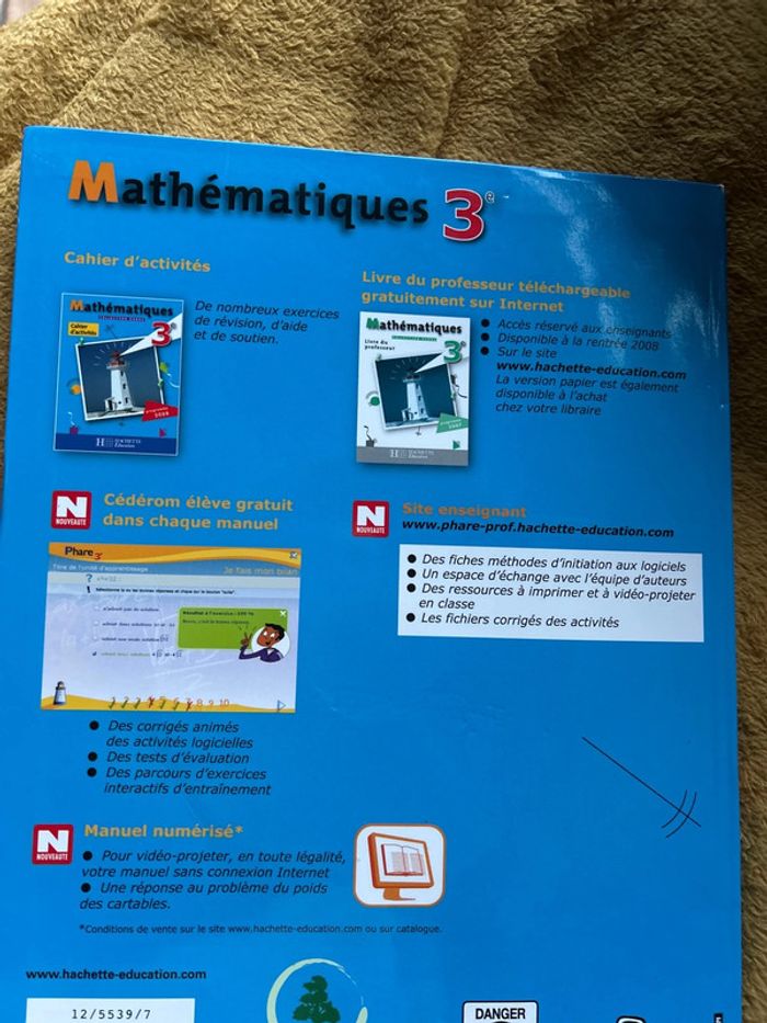 Manuel de mathématique - photo numéro 2