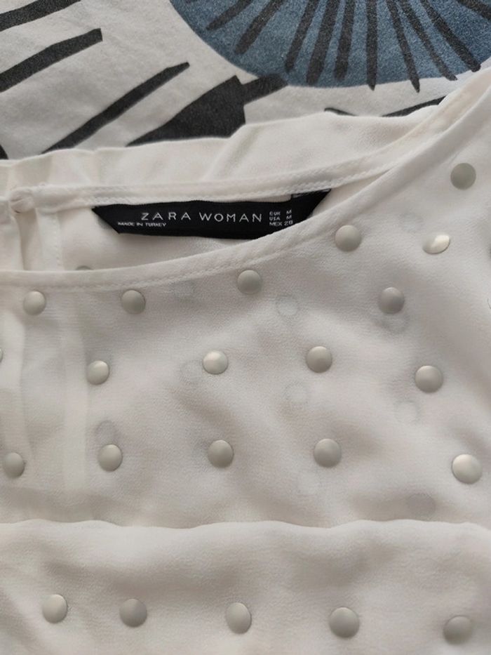Robe Zara blanche taille M - photo numéro 5