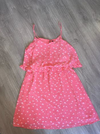 Robe à bretelle couleur corail