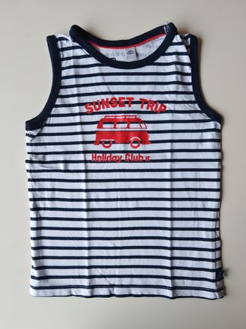 Débardeur rayé bus Okaïdi 5 ans 