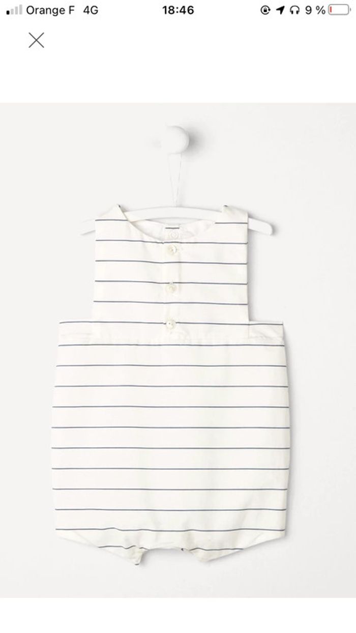 Salopette courte Jacadi taille 6 mois - photo numéro 5