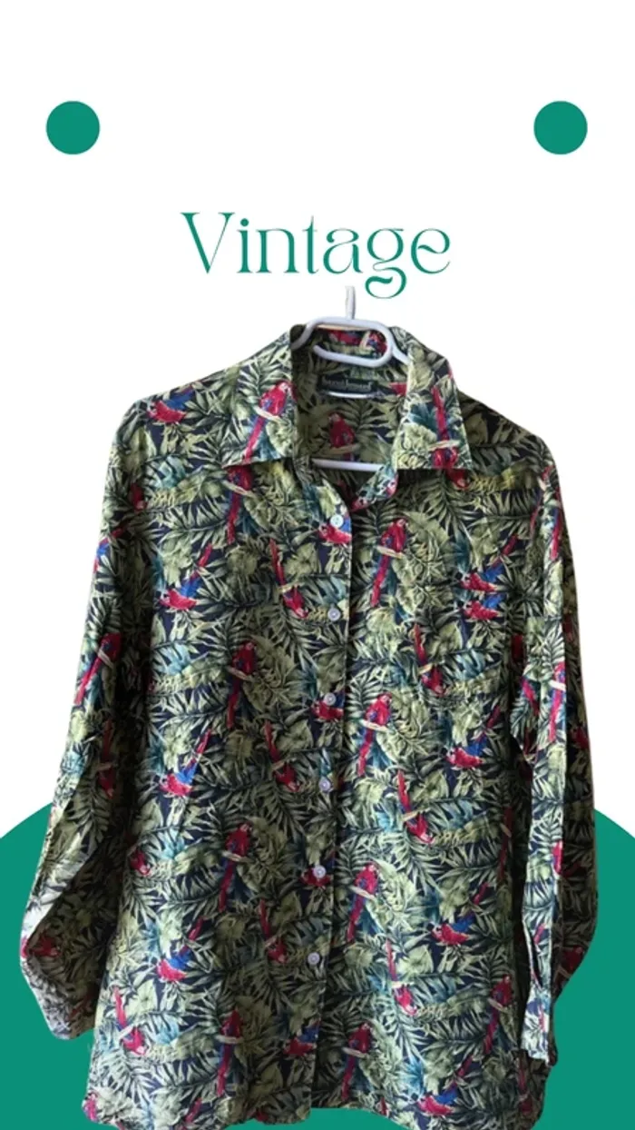 Chemise vintage Soie