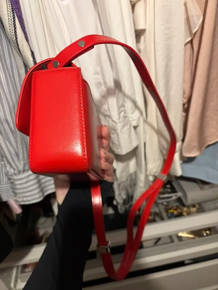 Sac bandoulière rouge - photo numéro 4