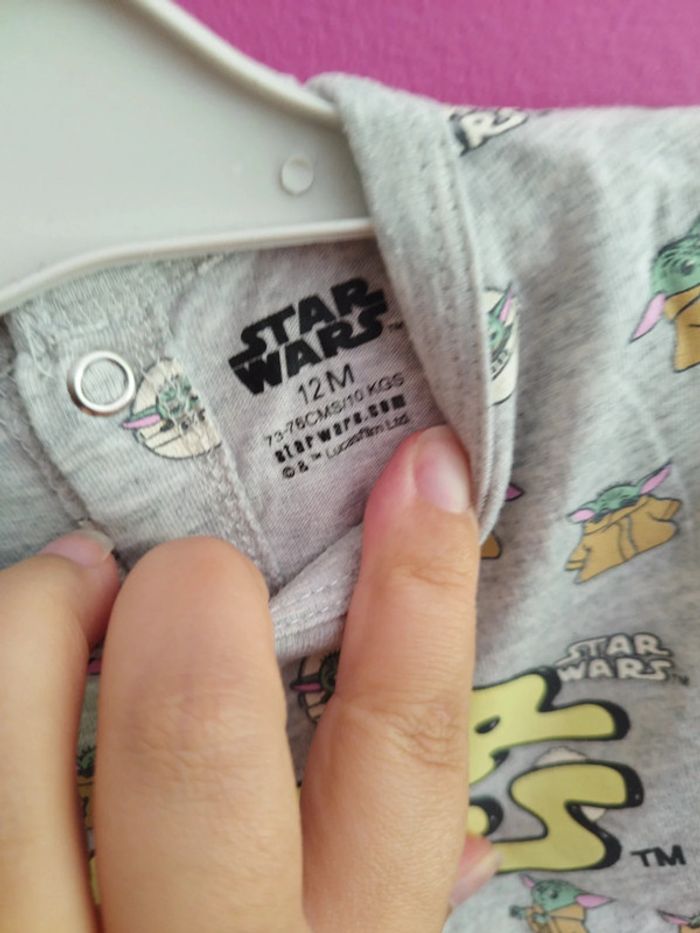 Pyjama garçon Yoda star wars taille 12 mois b7 - photo numéro 4