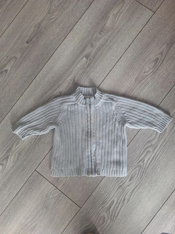 Gilet bébé bleu taille 1 mois vert baudet