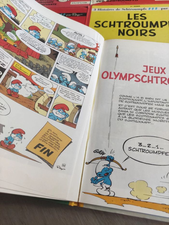 Lot 7 BD Les Schtroumpfs (Quelques premières éditions) - photo numéro 2