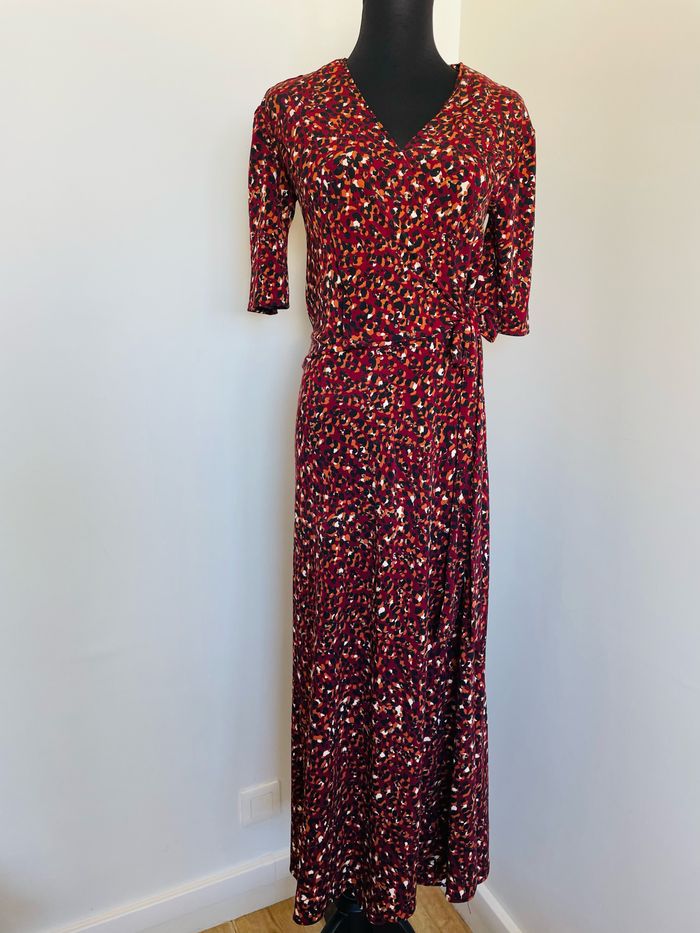 🌸 Sublime Robe longue. Motifs Léopard. Taille unique. - photo numéro 7