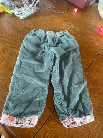 pantalon verlours polaire