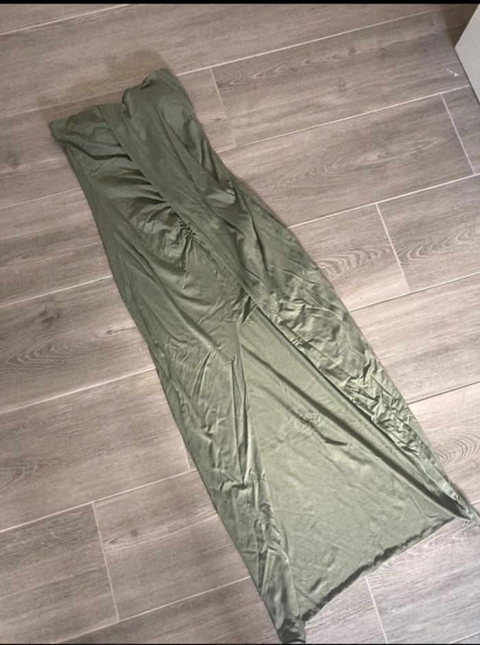 Robe moulante kaki T.S