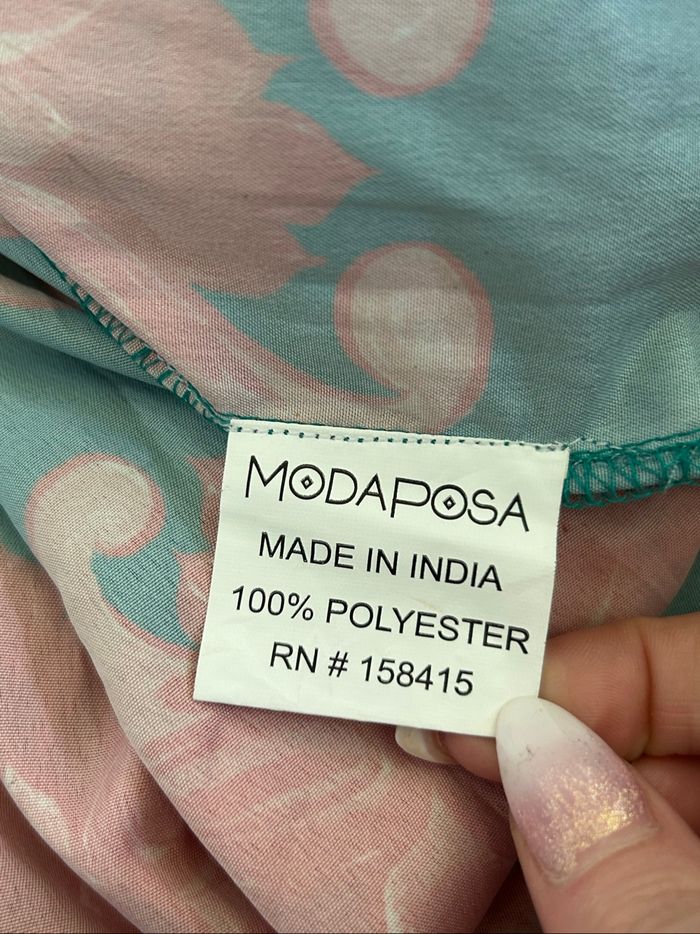 Robe longue imprimée neuve Moda Posa taille S - photo numéro 10