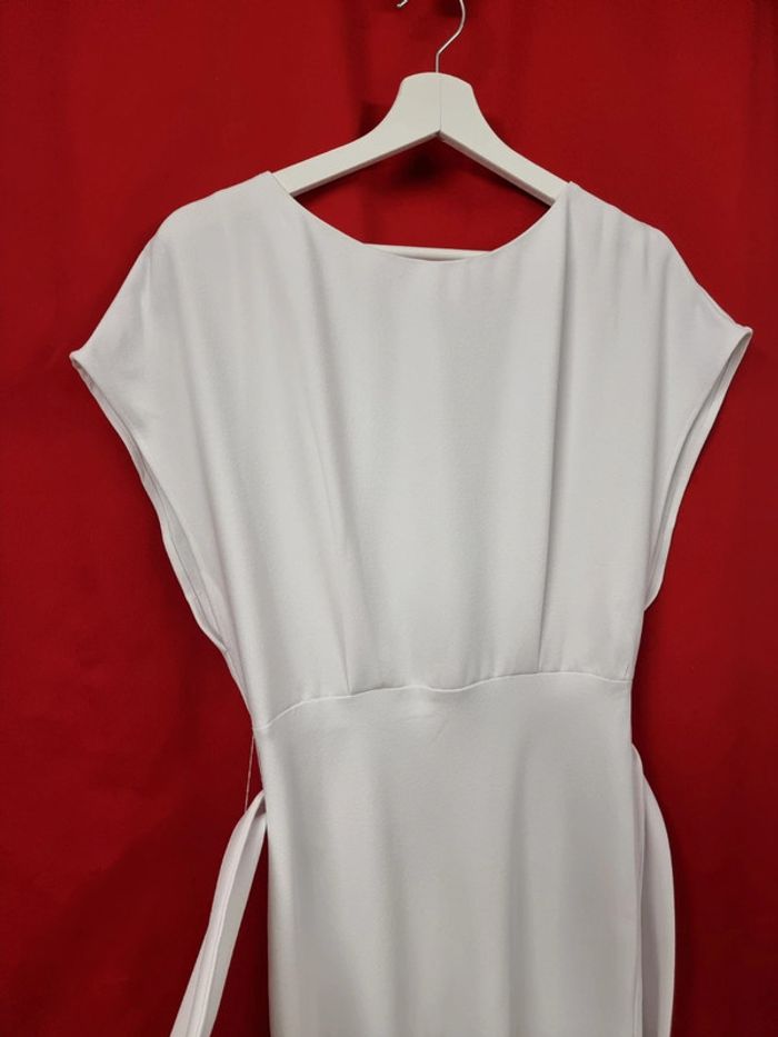 Tussah robe midi blanche Dina * taille 38 * Neuve - photo numéro 9
