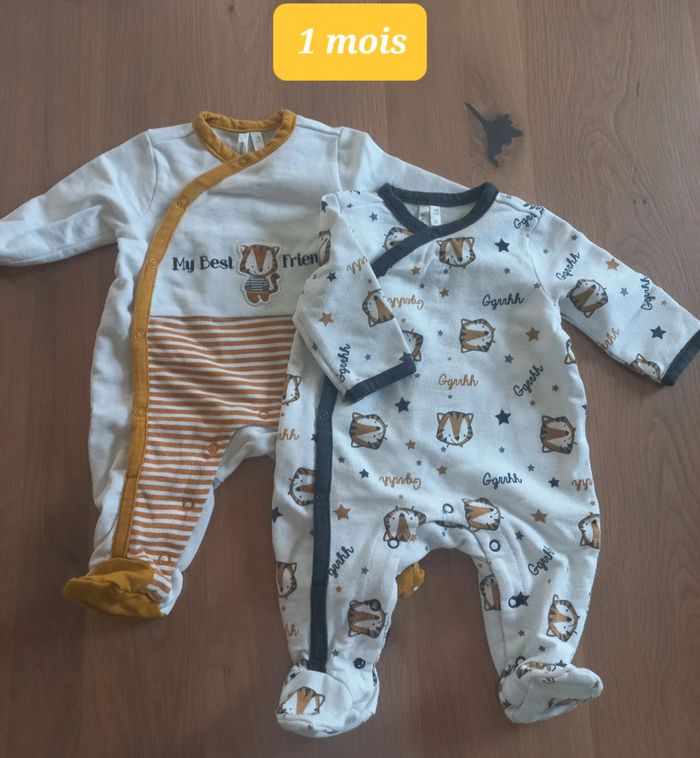 Lot de deux pyjamas légers 1 mois